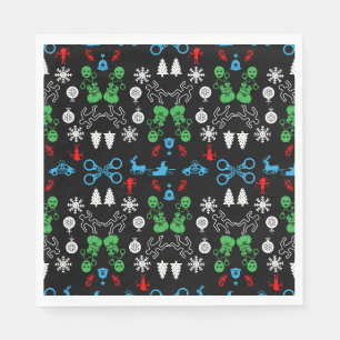 Guardanapo De Papel Decoração de Natal da Polícia