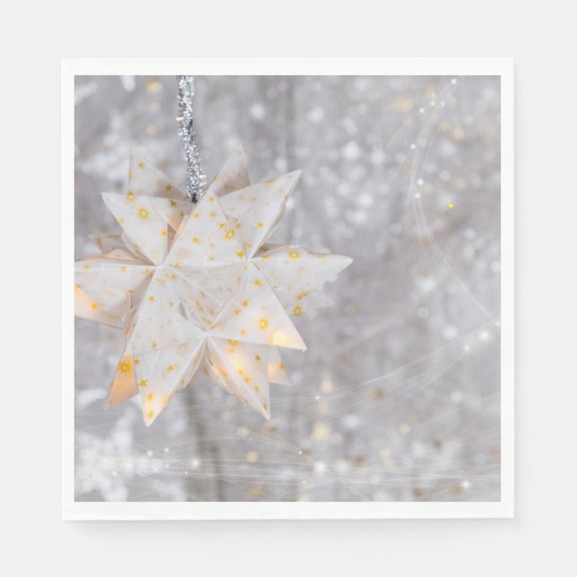 Guardanapo De Papel Decoração em Estrela de Papel de Natal (Frente)
