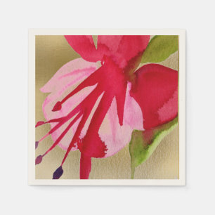 Guardanapo De Papel Decoração floral cor-de-rosa da flor da água da