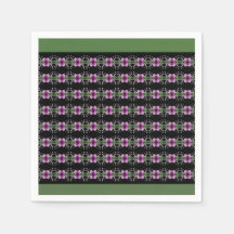 Decoração Padrão Floral Roxo