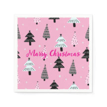 Decoração rosa de Natal Feliz Natal