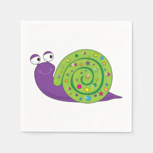 Guardanapo de papel decorados do caracol