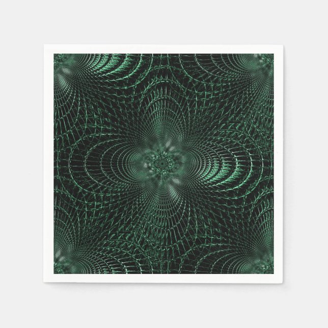 Guardanapo De Papel Decorativos Verdes Napkins (Frente)