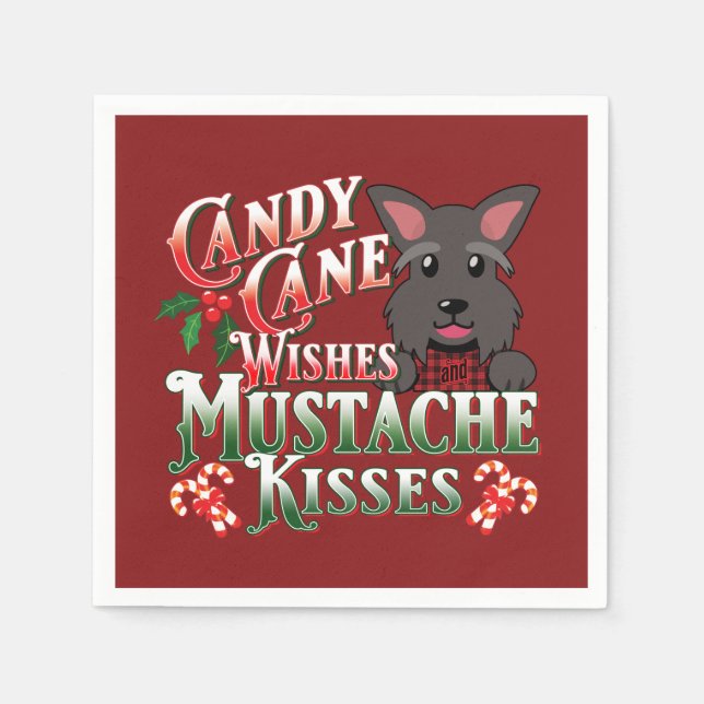 Guardanapo De Papel Decoupage do Cachorro Scottie (Frente)