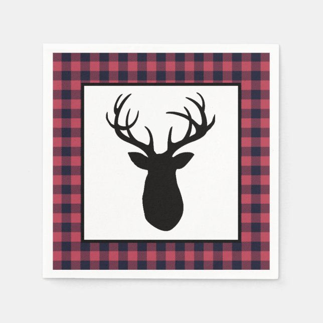 Guardanapo De Papel Deer Antler Wilderness Mountain (Frente)