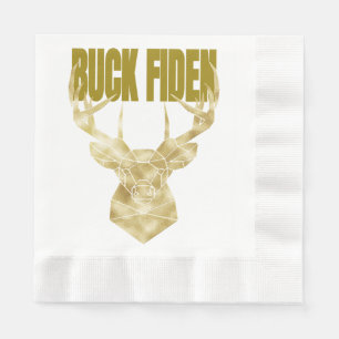 Guardanapo De Papel Deer Hunter Buck Fiden Política Anti-BIden Wall H