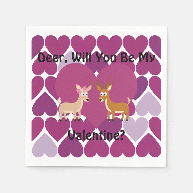 Guardanapo De Papel Deer Love (Frente)