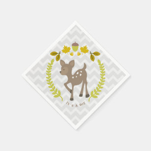 Guardanapo De Papel Deer Modern Chá de fraldas Napkins