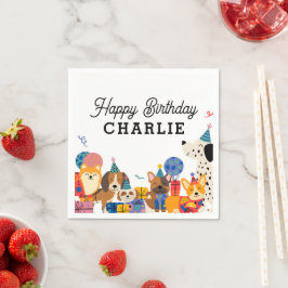 Guardanapo De Papel Deixa o Cachorro Pawy Festa de aniversário