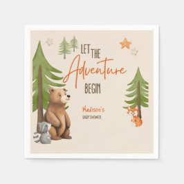Guardanapo De Papel Deixe a aventura começar