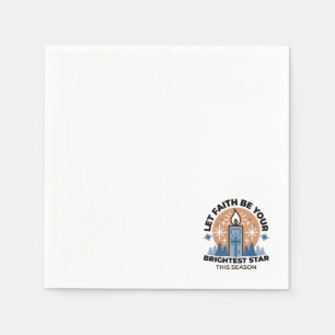 Guardanapo De Papel Deixe a fé brilhar: tema do inverno