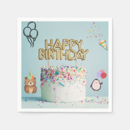 Guardanapo De Papel Deixe a festa de aniversário ir com nossos guardan