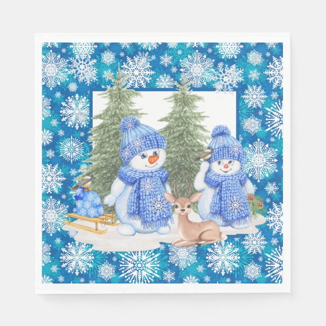 Guardanapo De Papel Deixe Nevar (Frente)