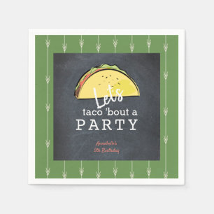 Guardanapo De Papel Deixe-nos ataque do Taco um papel do aniversário