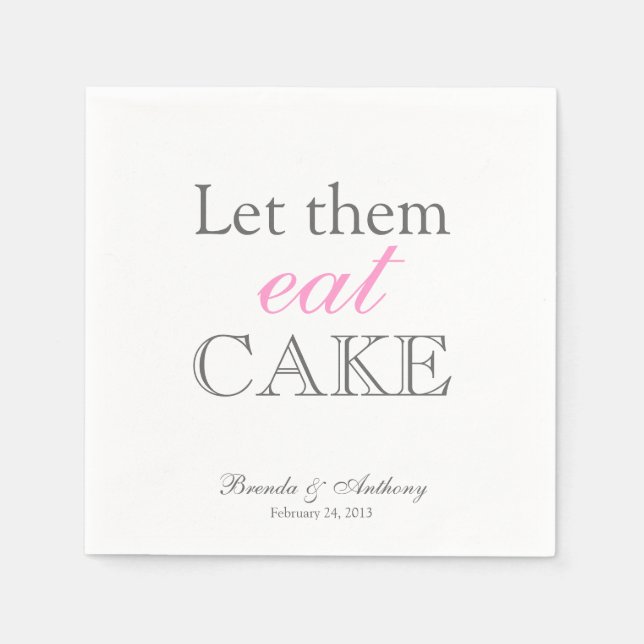 Guardanapo De Papel Deixe-Os Comer Napkins (Frente)