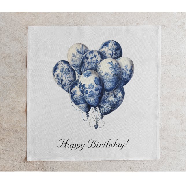Guardanapo De Papel Delft Blue Balloons personalizáveis (Criador carregado)