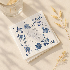 Guardanapo De Papel Delft Blue Chá de panela Napkins | Toile Floral