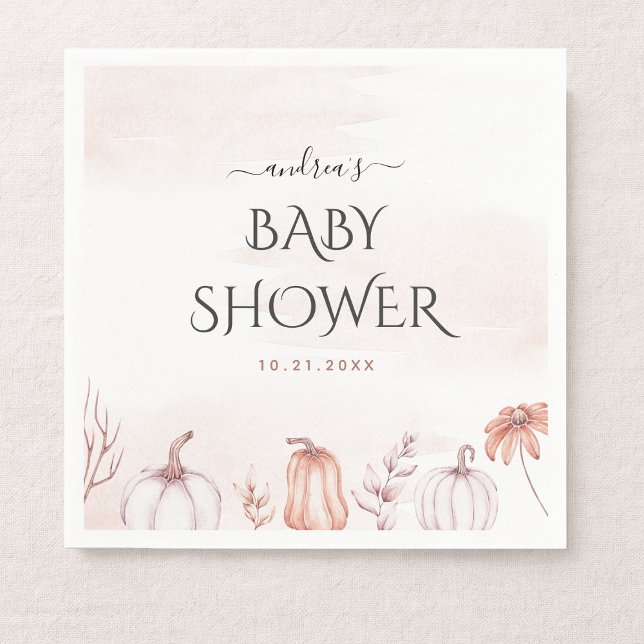 Guardanapo De Papel Delicar Chá de fraldas de Pumpkin Queda do Tom Que (Criador carregado)