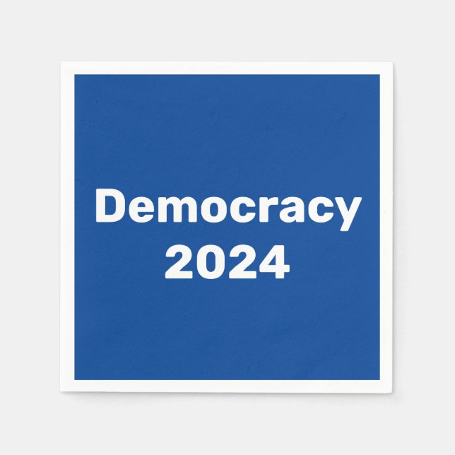 Guardanapo De Papel Democracia 2024 Eleição Presidencial (Frente)