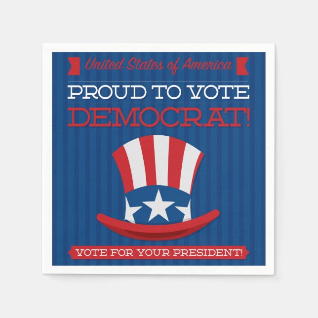 Guardanapo De Papel Democrata (Frente)