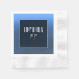 Guardanapo De Papel Denim Blues Paper Napkin