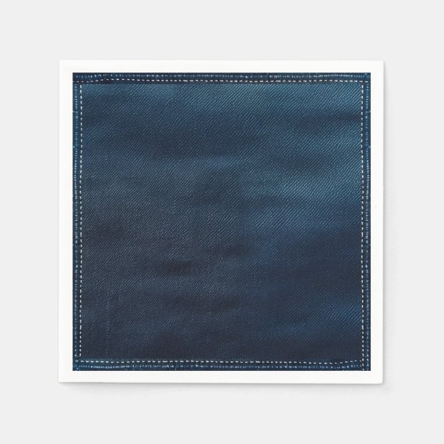 Guardanapo De Papel Denim Napkin (Frente)
