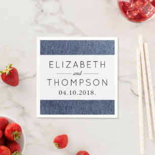 Guardanapo De Papel Denim Tecido, Textura Denim, Denim Azul, Casamento