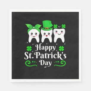 Guardanapo De Papel Dentist Happy Dia de São Patrício Dental Assistant