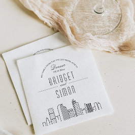 Guardanapo De Papel Denver Deco Skyline | Evento de Casamento Napkins