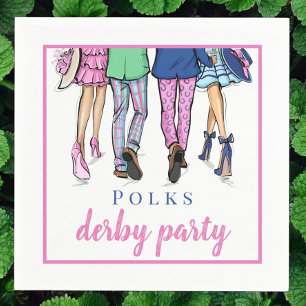 Guardanapo De Papel Derby Fashion Preppy Party Horse Racing Personaliz