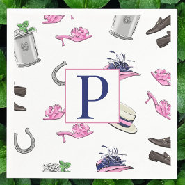 Guardanapo De Papel Derby Horse Race Attyre Ferradura Julep Monograma