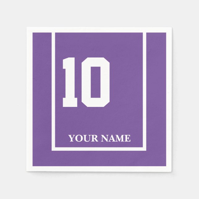 Guardanapo De Papel Derby Horse Race Purple 10 Personalizado (Frente)
