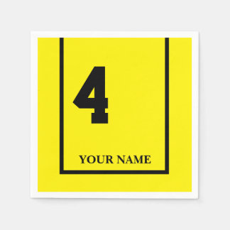 Guardanapo De Papel Derby Horse Race Yellow 4 Custom Paper Napkin