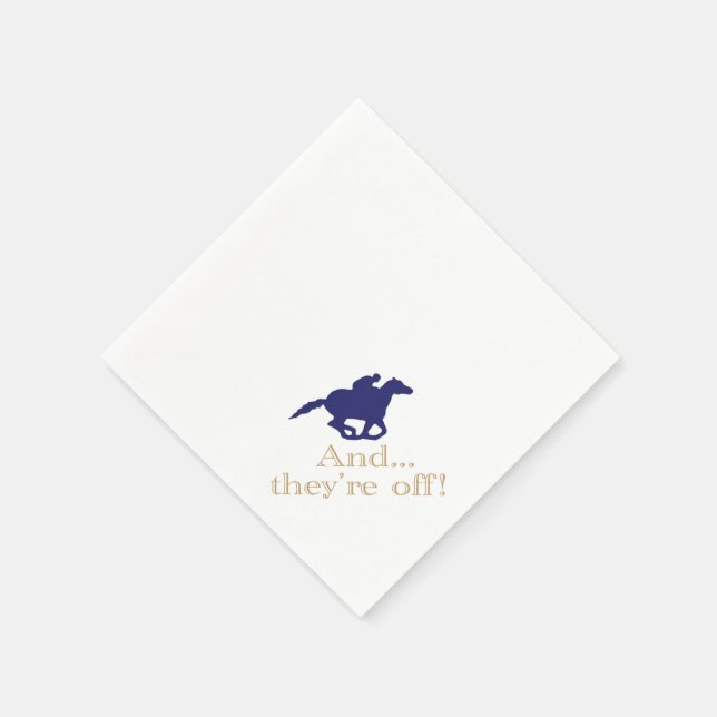 Guardanapo De Papel Derby Horse Racing Paper Napkins (Canto)