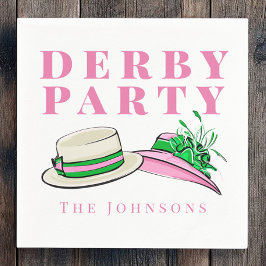 Guardanapo De Papel Derby Party Rico Hat Fashion Preppy