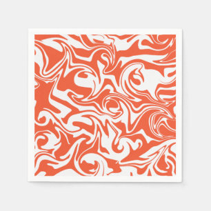 Guardanapo De Papel Derramar - Laranja e Branco
