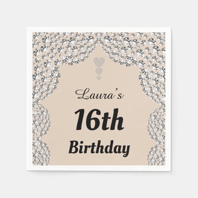 Guardanapo De Papel Desenhadores personalizados do 16º ou do 1º ano (Frente)