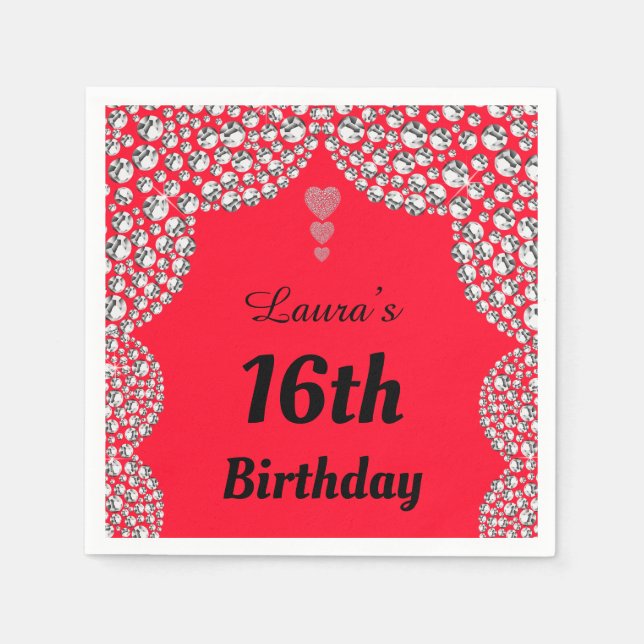 Guardanapo De Papel Desenhadores personalizados do 16º ou do 1º ano (Frente)