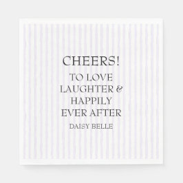 Guardanapo De Papel Desenho à Mão Casamento Rosa Roxo