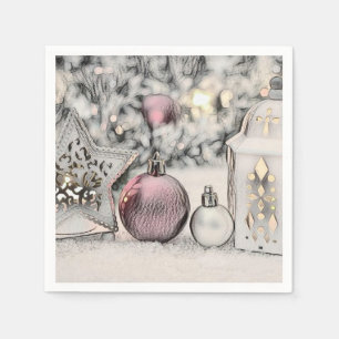 Guardanapo De Papel Desenho de Ornamentos de Natal Antigos