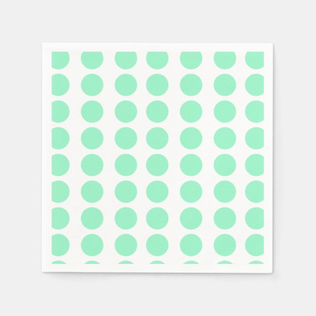 Guardanapo De Papel Desenho de Pontos Verde (Frente)