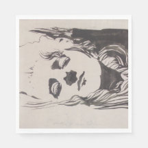 Desenho de uma mulher de "Ver Sacrum" (Moser)