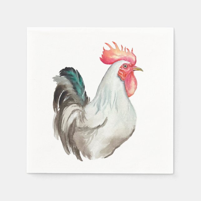 Guardanapo De Papel Desenho manual em aquarela de uma galeria (Frente)