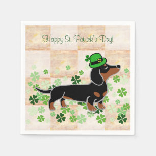 Guardanapo De Papel Desenhos animados 5 do Dachshund do dia de St