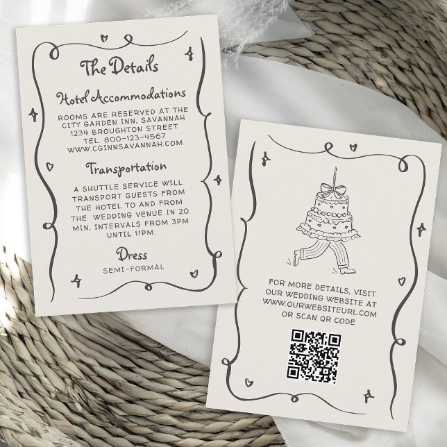 Guardanapo De Papel Desenhos Caprichosos à Mão Moldura Ondulada Casame (Criador carregado)