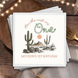 Guardanapo De Papel Desert Western Wild West primeiro aniversario Napk