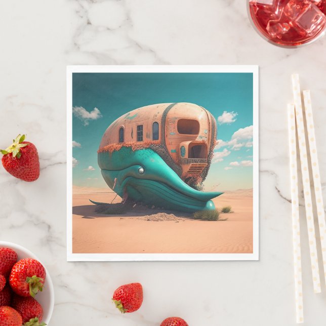 Guardanapo De Papel Desert Whale House (Insitu)