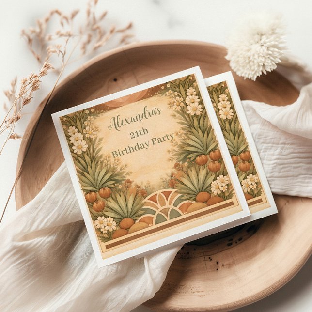 Guardanapo De Papel Desert Wildflower Garden Birthday (Criador carregado)