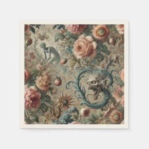 Guardanapo De Papel Desgraça habitável - Design Floral Gótico Vitorian