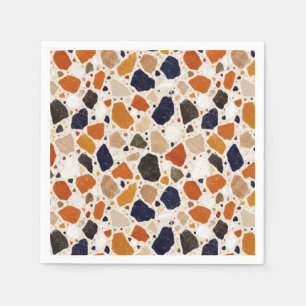 Guardanapo De Papel Design Abstrato de Terrazzo Mediterrâneo